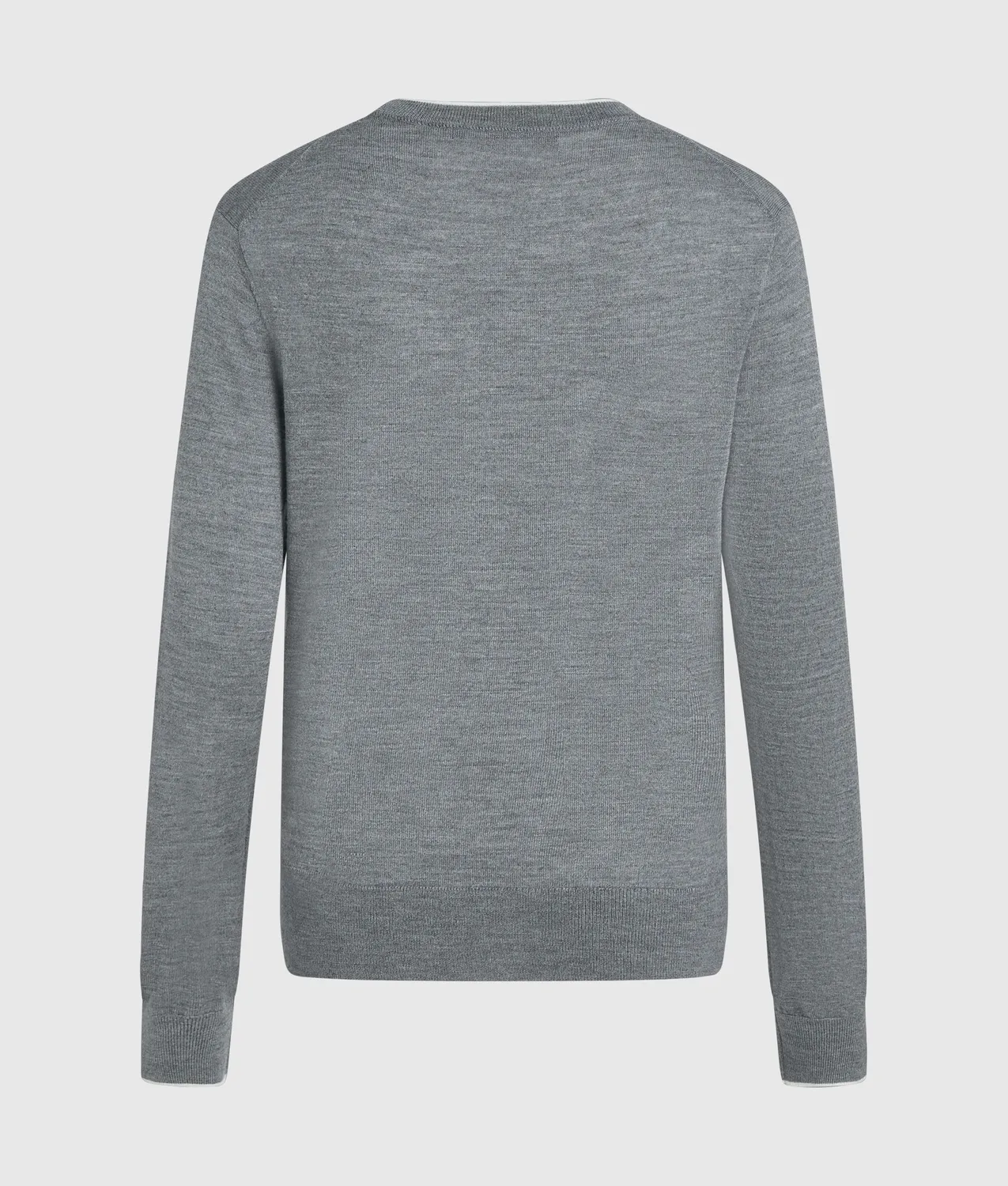 Karl Lagerfeld Merino Crewneck Pullover Wolle Paspel