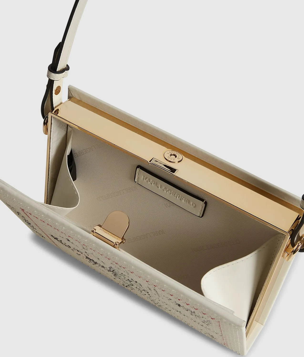 Karl Lagerfeld K/Soiree Minaudière Clutch Damen Strass
