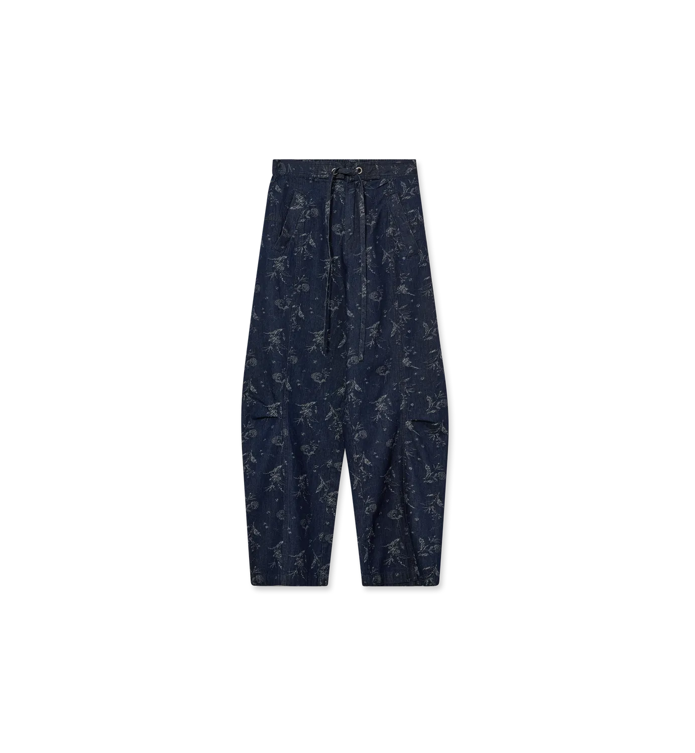 Mos Mosh MMHActive Jacquard Hose Dark Denim Weit