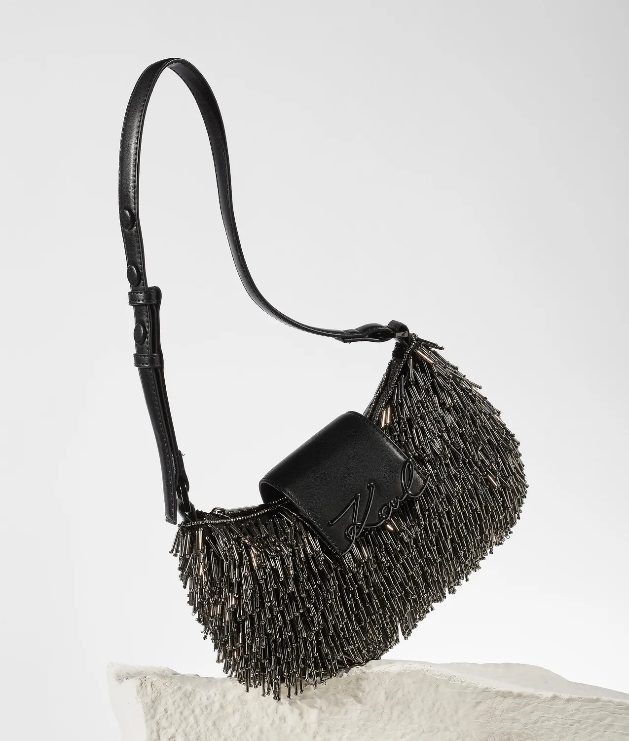 Karl Lagerfeld K/Signature Beaded Moon Umhängetasche One Size Perlen