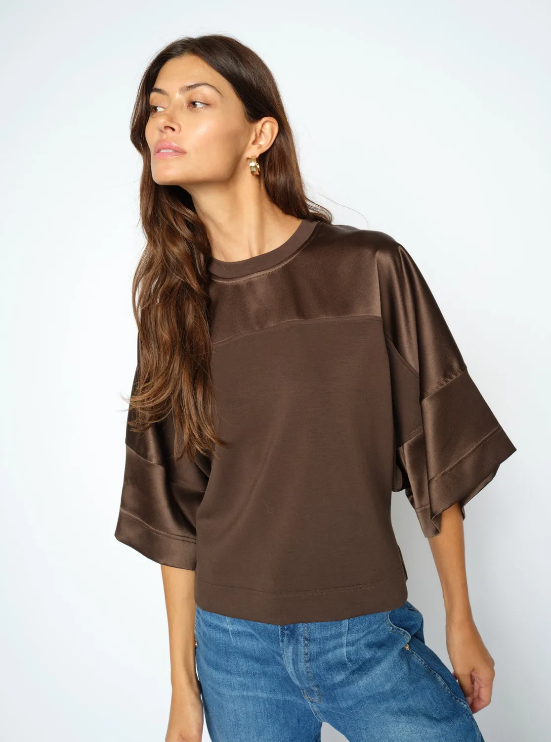 Mos Mosh MMLela Satin Sweatshirt Delicioso Oversize