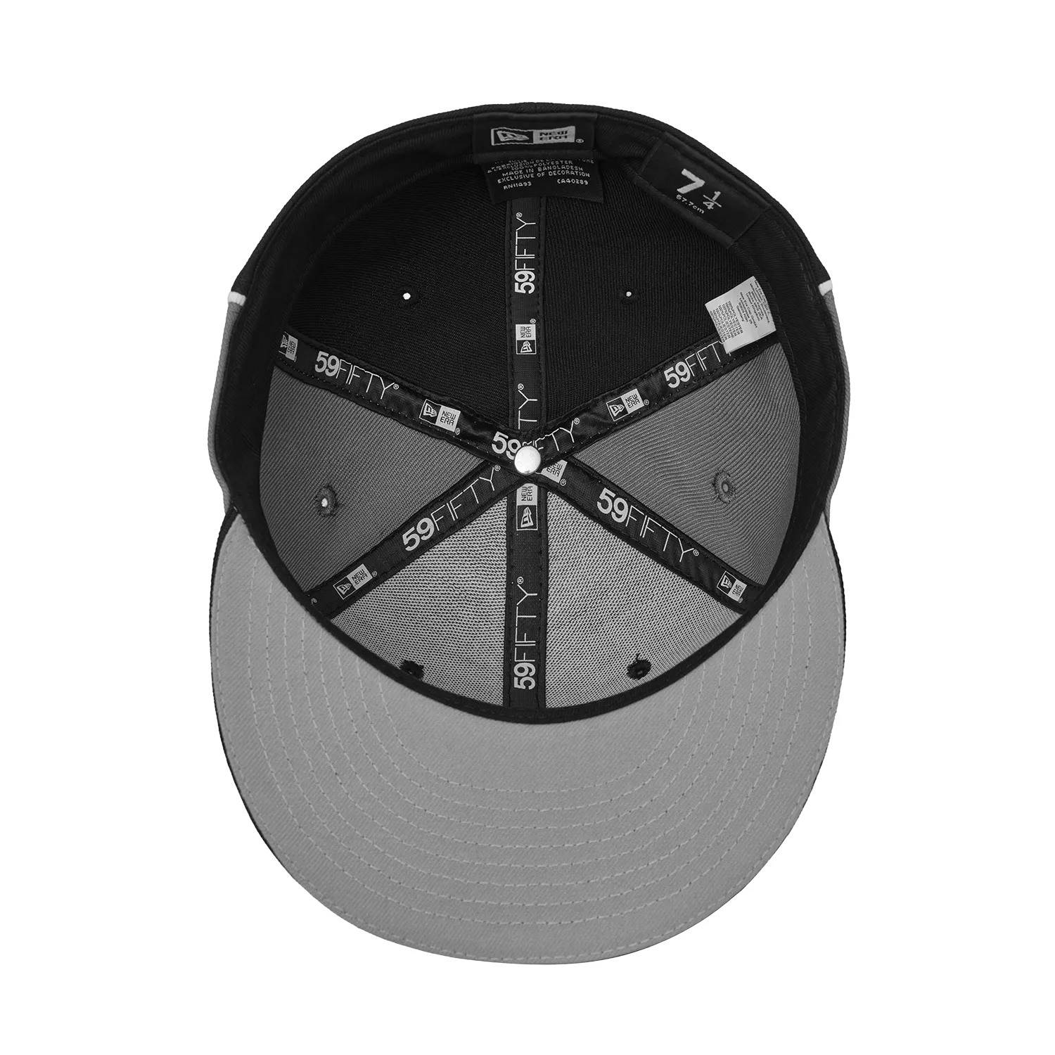 Corteiz Pirate Radio New Era Fitted Cap Schwarz Grau