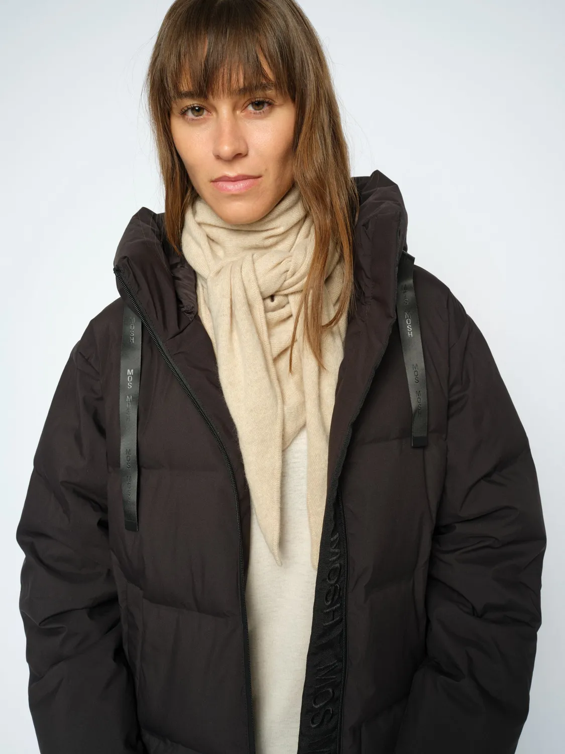 Mos Mosh MMEnata Cashmere Schal Oxford Tan Dreieck