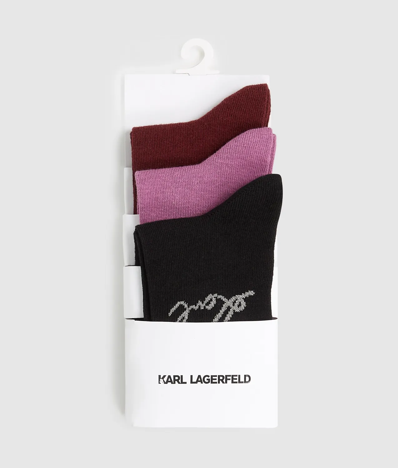 Karl Lagerfeld Signature Socken 3er-Pack Gr. 5-8 mit Stick