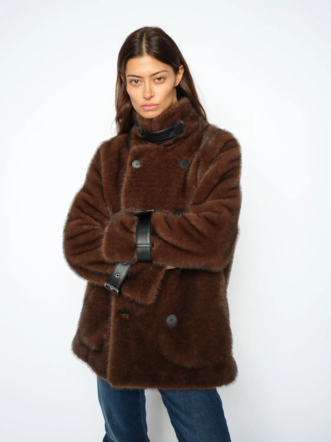 Mos Mosh Nanette Kunstfell Jacke Relaxed