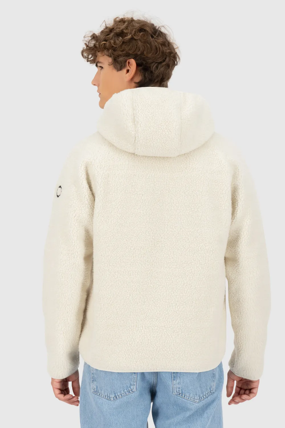 Alife & Kickin HaraldAK G Teddy Sweatjacke Beige Fleece