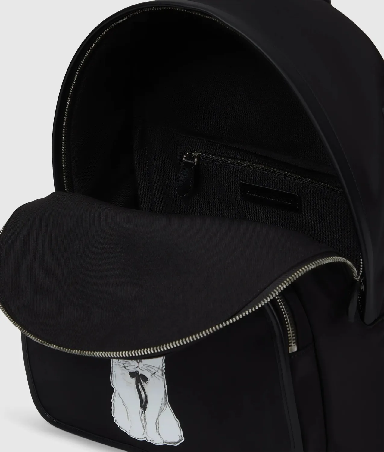 Karl Lagerfeld Ikon Choupette Rucksack groß schwarz
