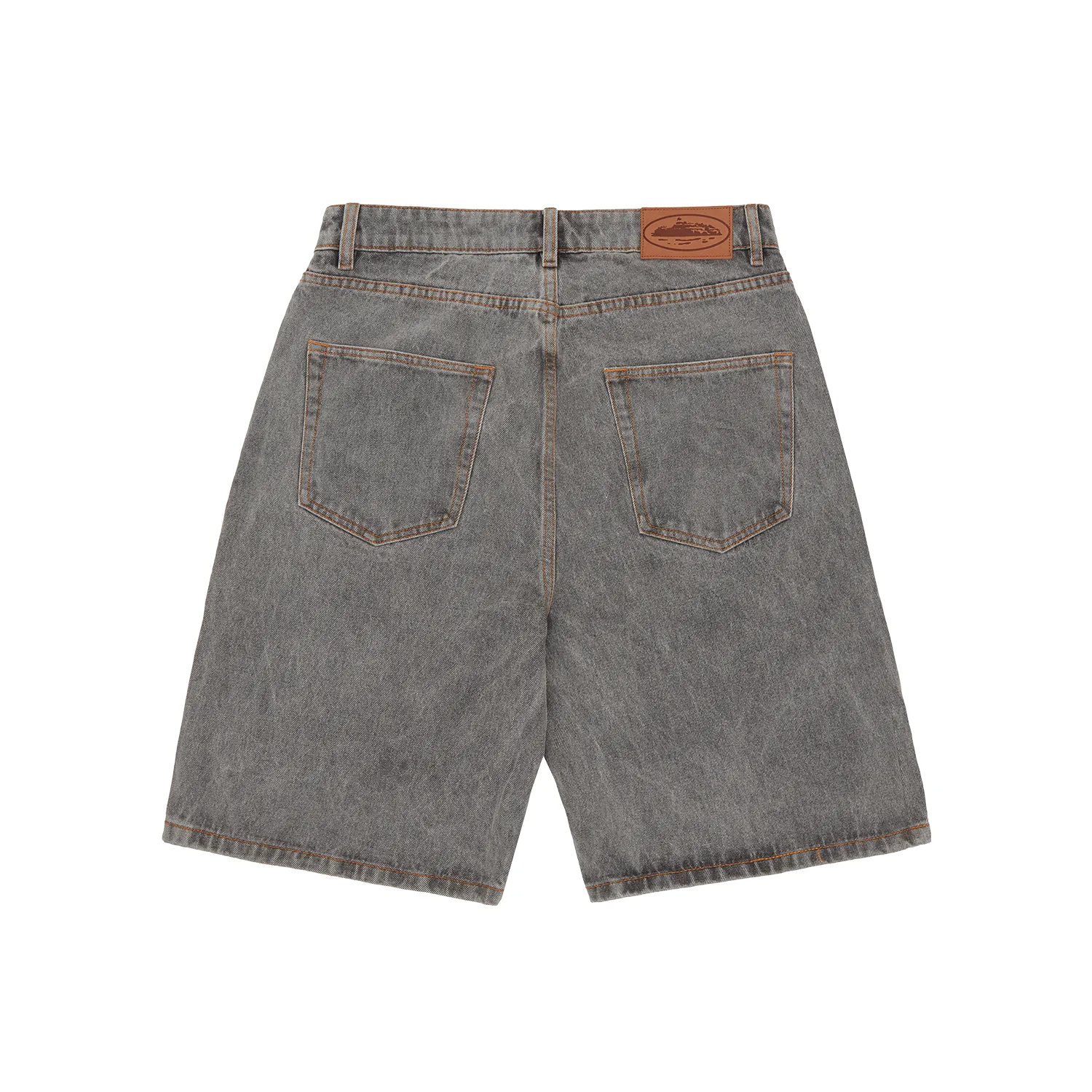 Corteiz Island Denim Short Jeansshorts Light Grey 14oz