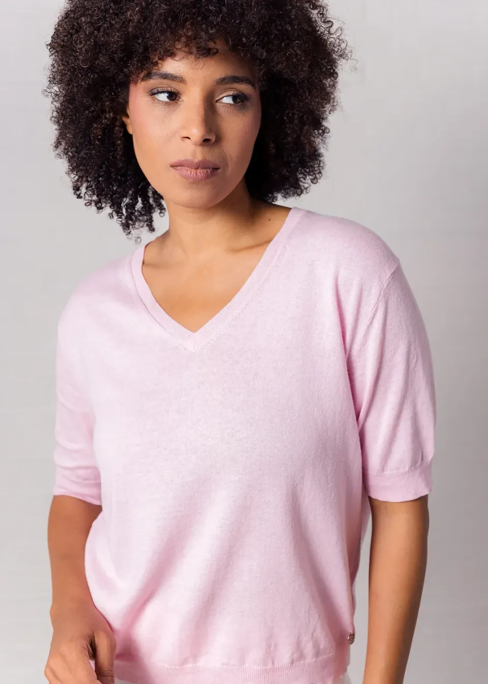 Senatex Pullover Rouge Leinen-Baumwoll-Mix