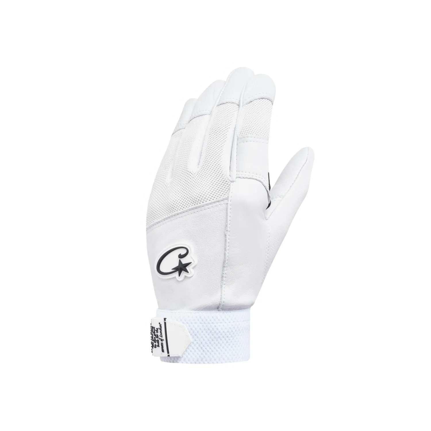 Corteiz Leather Gloves Lederhandschuhe White Grifffläche