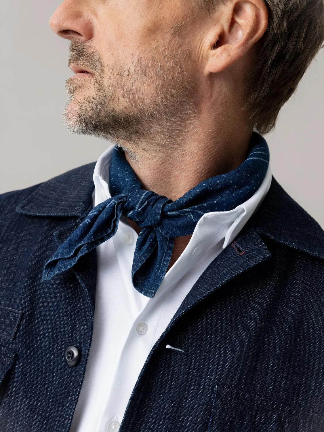 Mos Mosh MMGBird Chambray Schal Baumwolle leicht