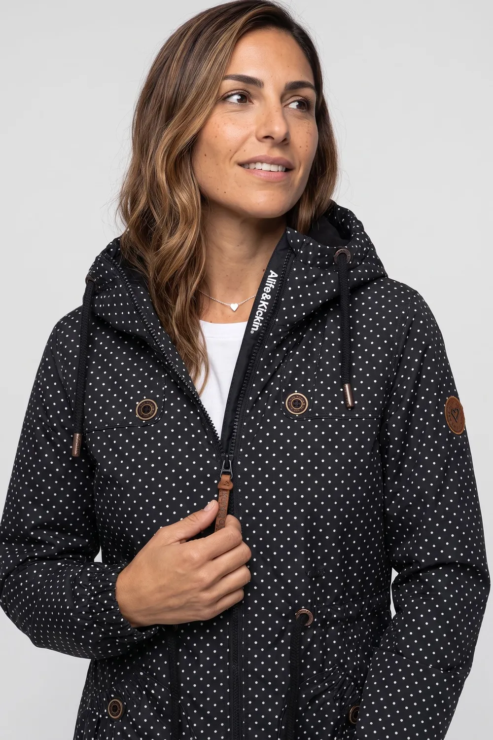 Alife & Kickin CharlotteAK B Parka Schwarz Winter