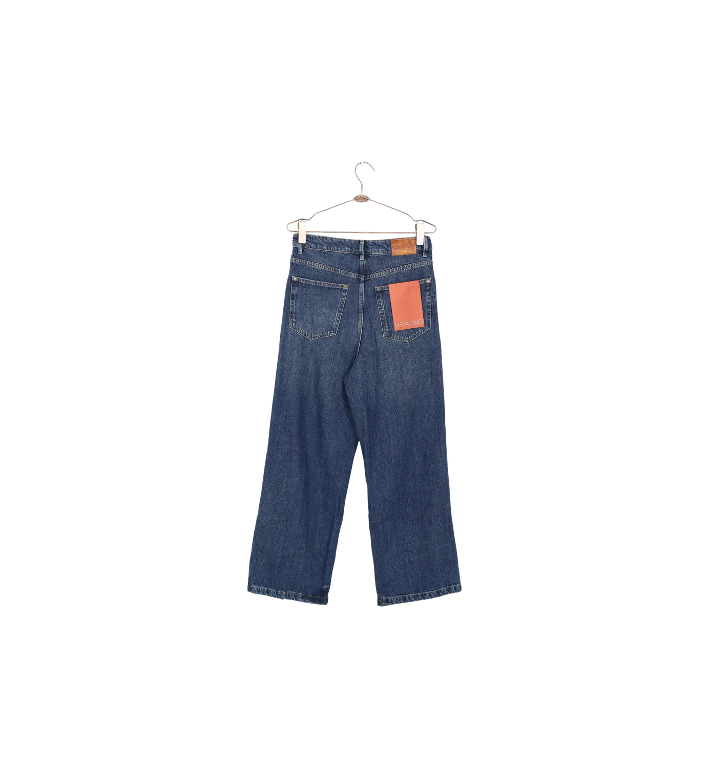 Mos Mosh ReLoved MMHHaven Pleat Jeans Cropped 27 Wide Leg