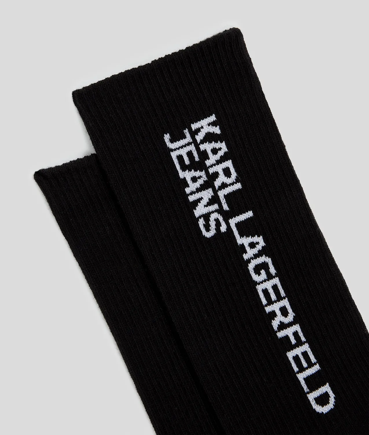 Karl Lagerfeld Jeans Logo Socken 2er-Pack gerippt