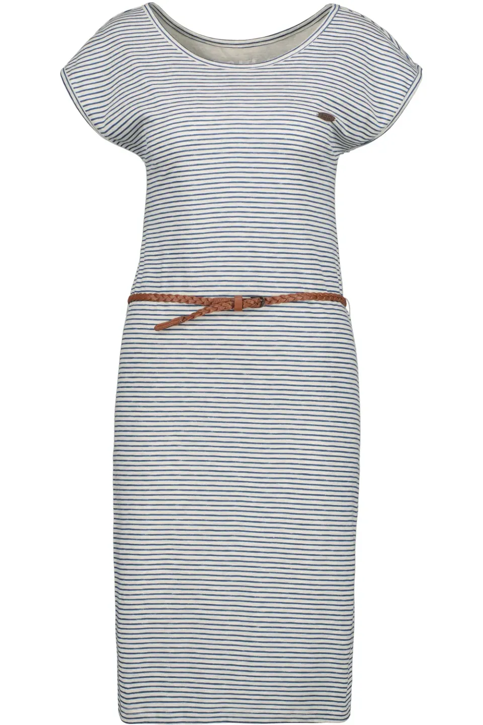 Alife & Kickin ElliAK Z Shirtkleid Grau gestreift kurz