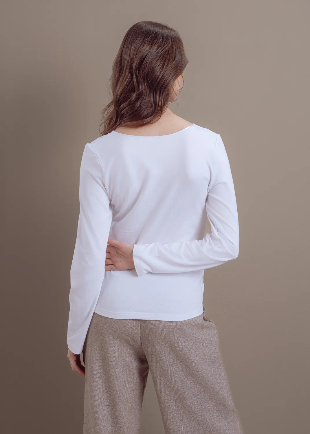Senatex Langarmshirt Bambus-Viskose Lilac