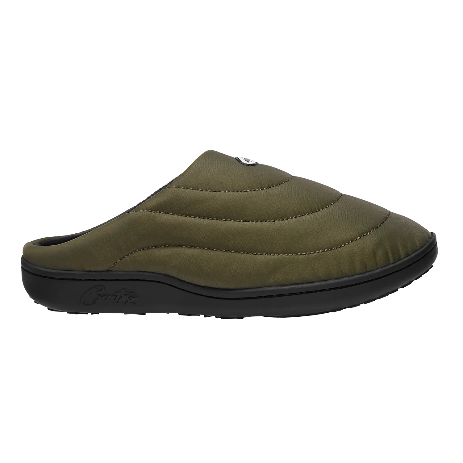 Corteiz Crib Crep Slipper Olive Nylon