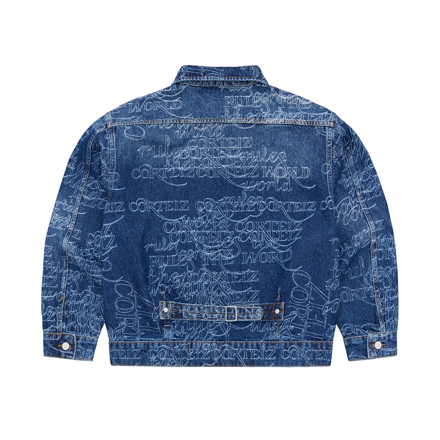 Corteiz Handwritten Denim Jacket Jeansjacke Midwash Indigo