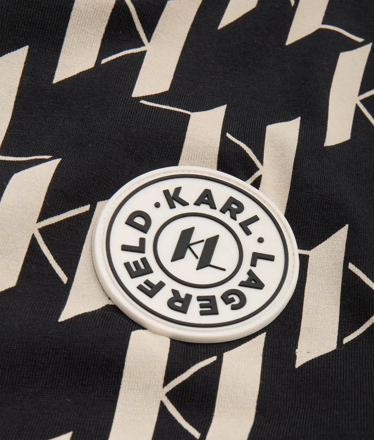 Karl Lagerfeld Monogram Jungen T-Shirt Crew-Neck
