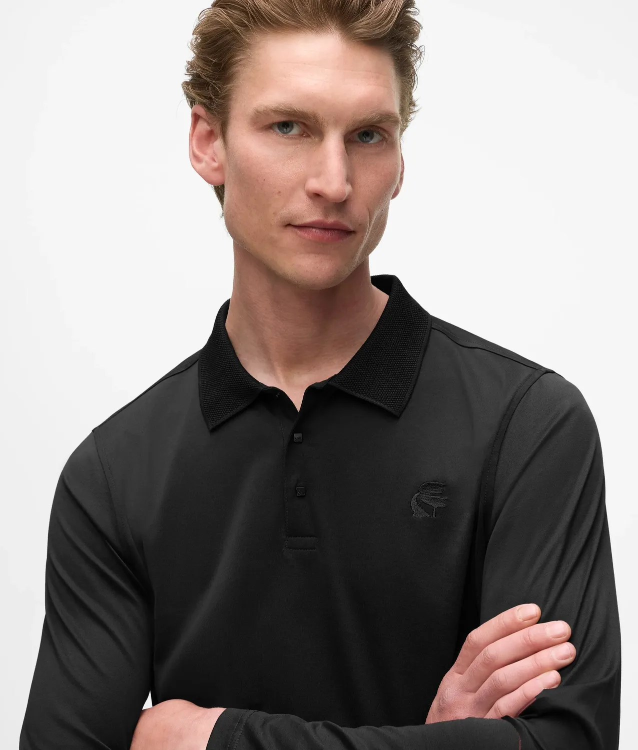 Karl Lagerfeld Ikon Kameo Poloshirt Langarm XS-3XL