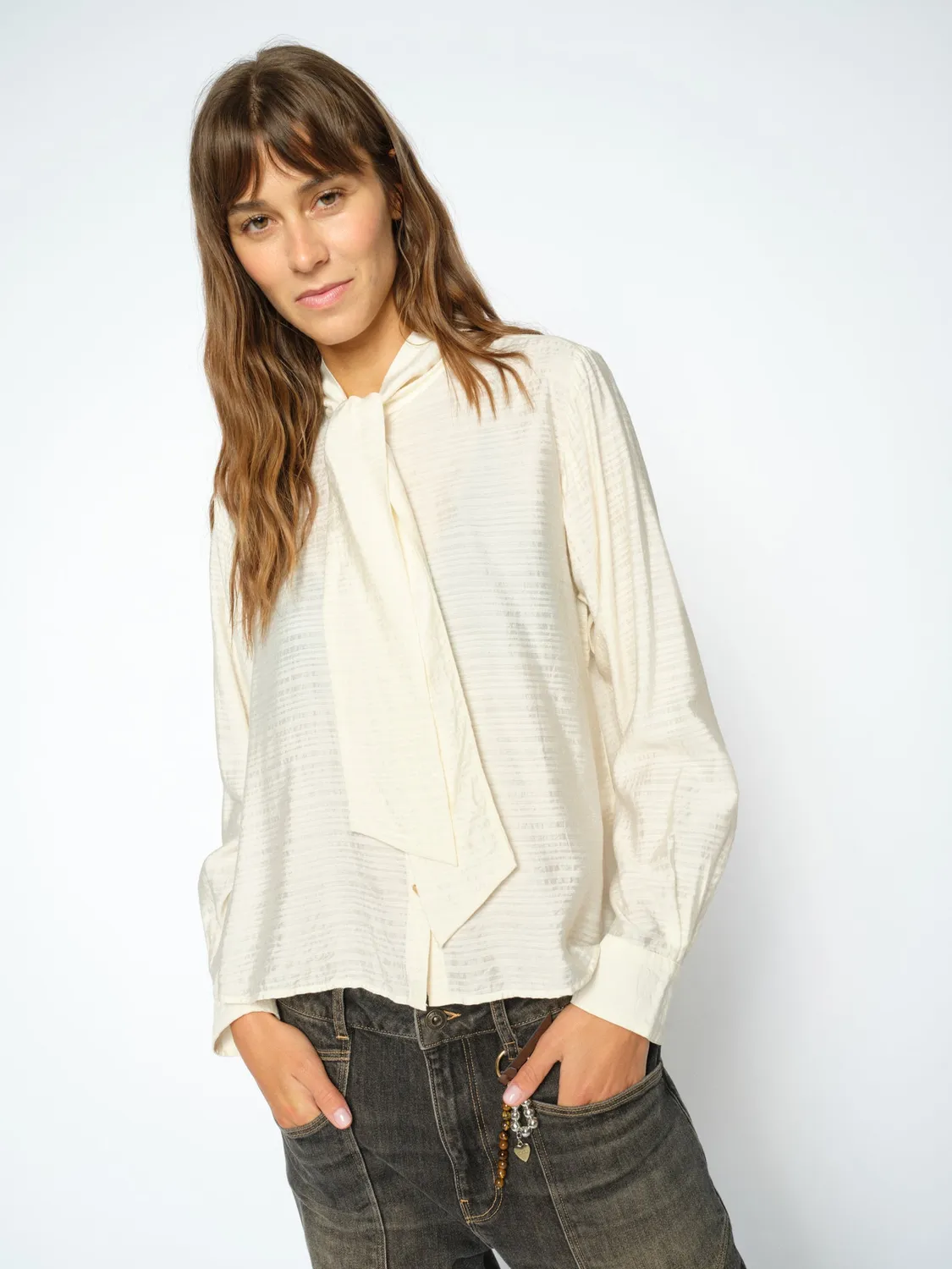 Mos Mosh MMSaba Tie Bluse mit Schleife