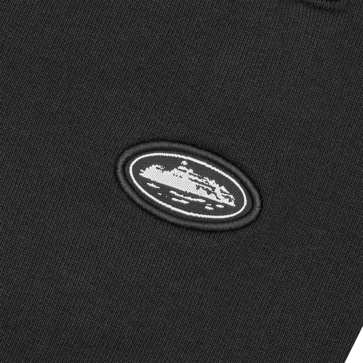 Corteiz Mini Island Sweatshorts Black Baggy Fit