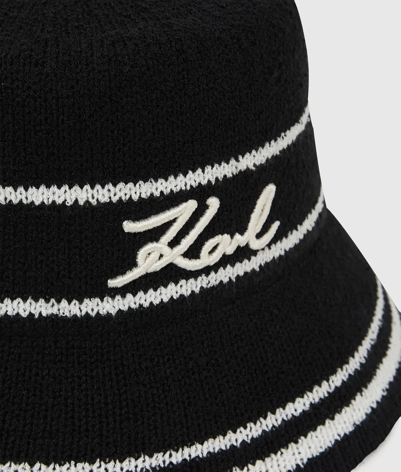 Karl Lagerfeld Signature Strick Bucket Hat Damen