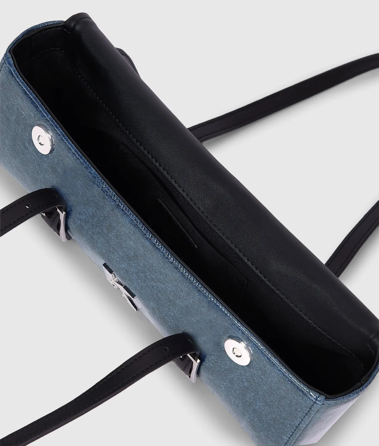 Karl Lagerfeld K Logo Schultertasche Denim lang