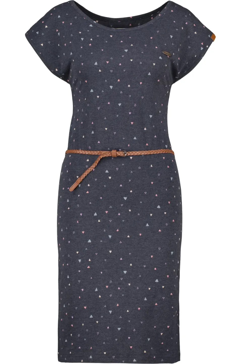 Alife & Kickin ElliAK B Shirtkleid Dunkelblau Jersey Gürtel