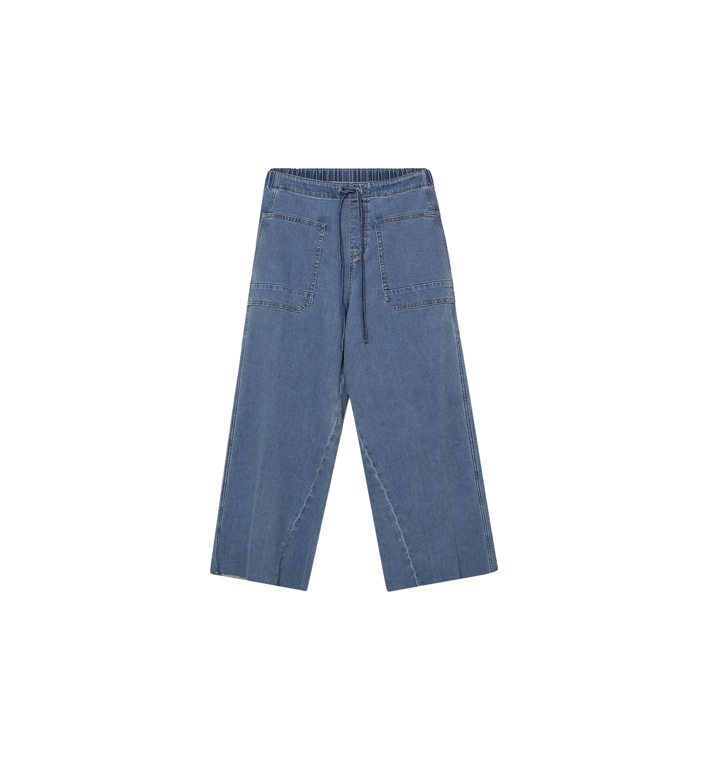 Mos Mosh Cheer People Jeans hellblau Cropped