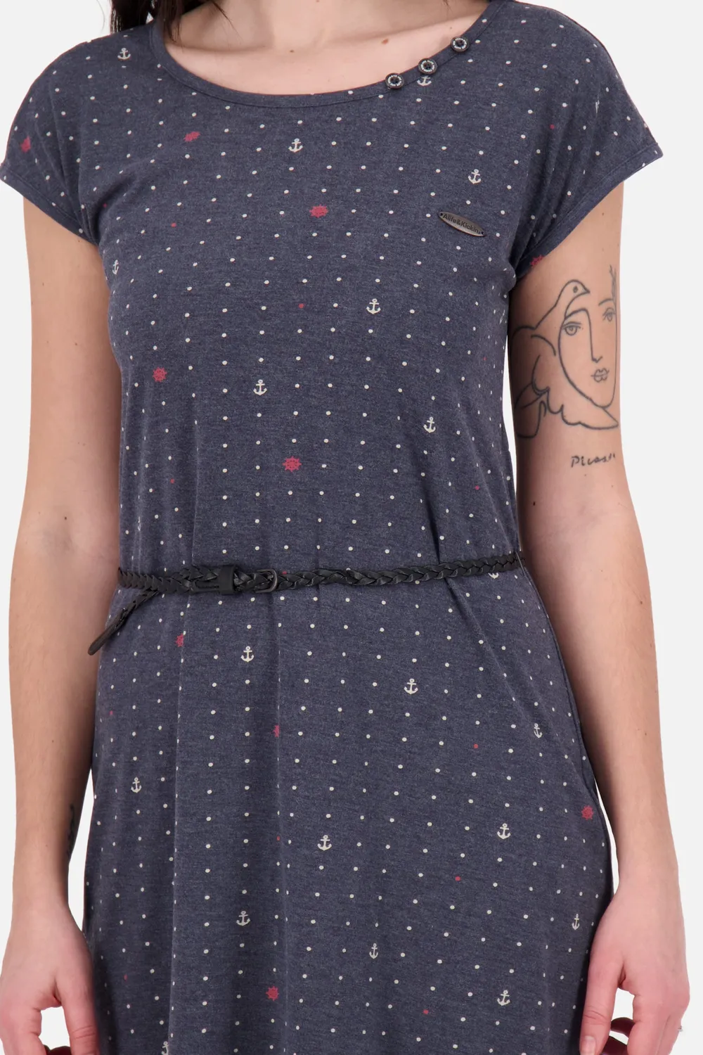 Alife & Kickin MelliAK B Kleid Dunkelblau Jersey kurz