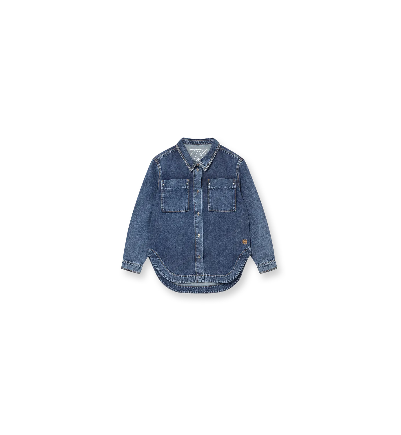 Mos Mosh MMHEcho Tales Shirt Jeanshemd Blue Denim Relaxed