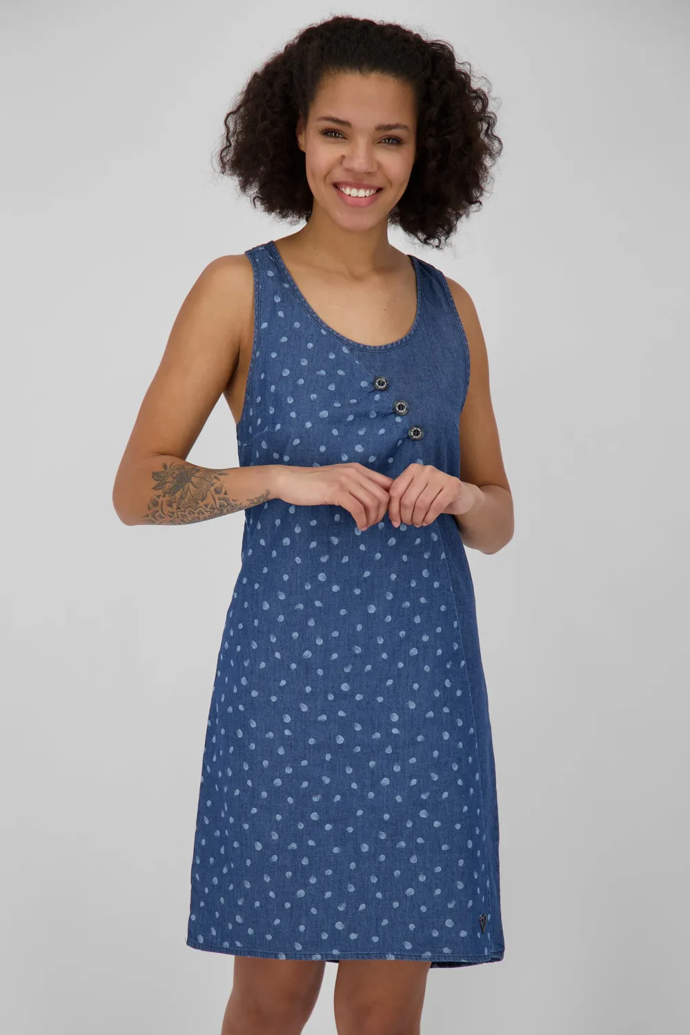 Alife & Kickin CameronAK DNM B Kleid Dunkelblau Damen