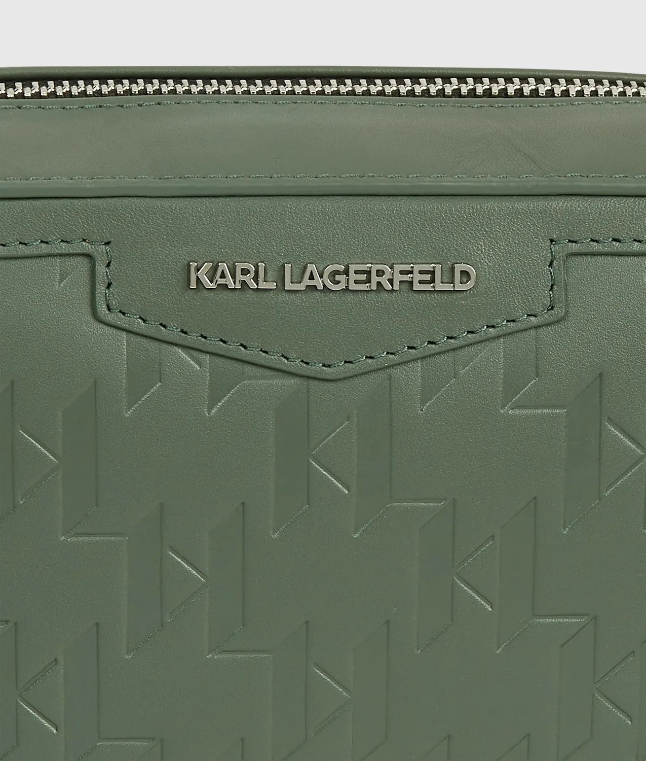 Karl Lagerfeld K/Loom Kameratasche Leder Monogramm