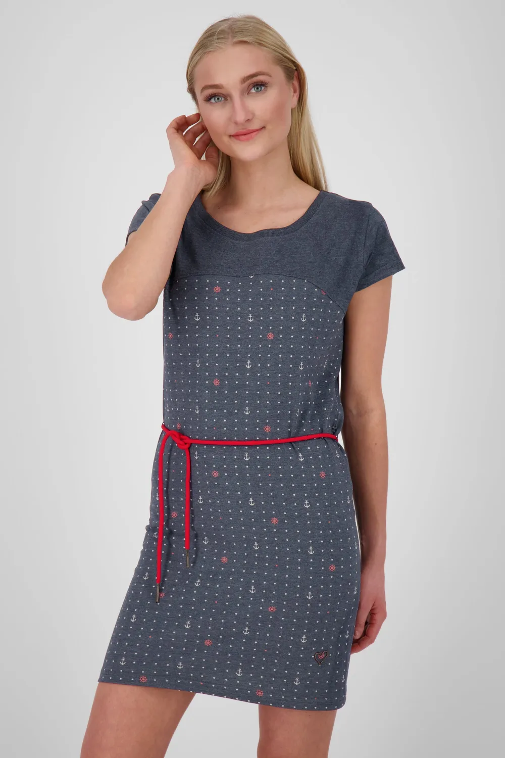 Alife & Kickin ClarissaAK B T-Shirtkleid Dunkelblau Damen