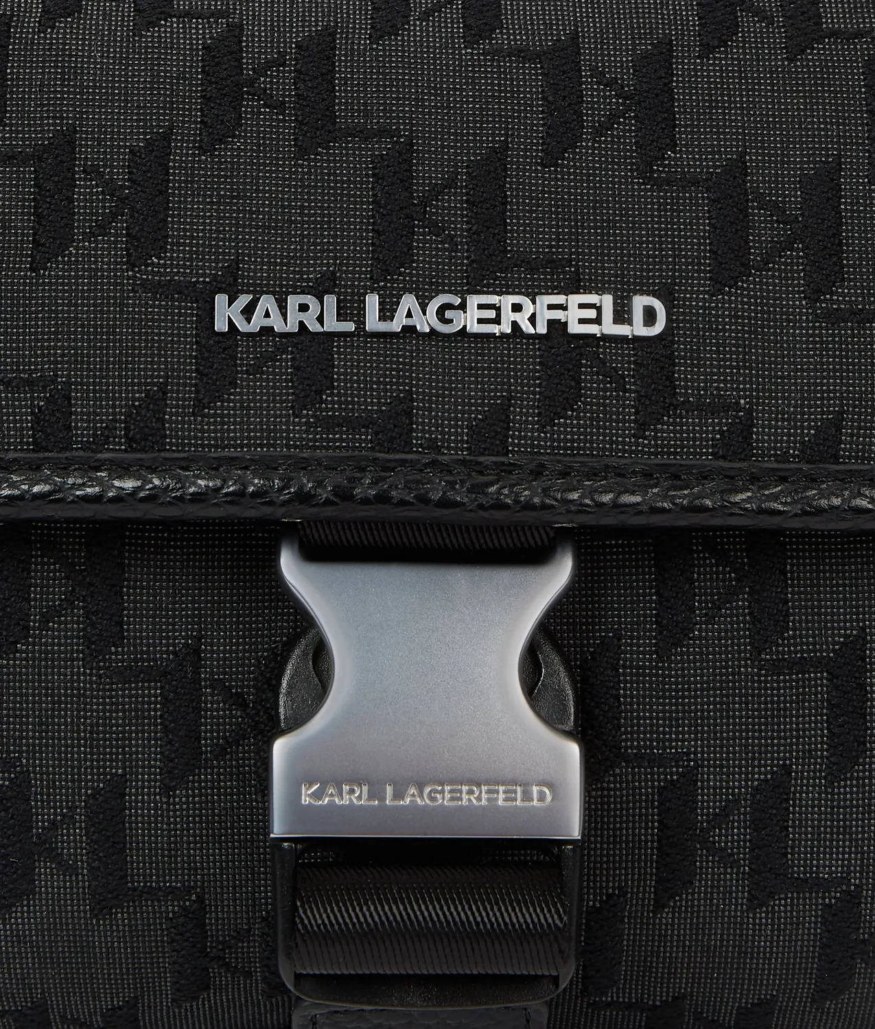 Karl Lagerfeld K/Monogram Jacquard Messenger Bag
