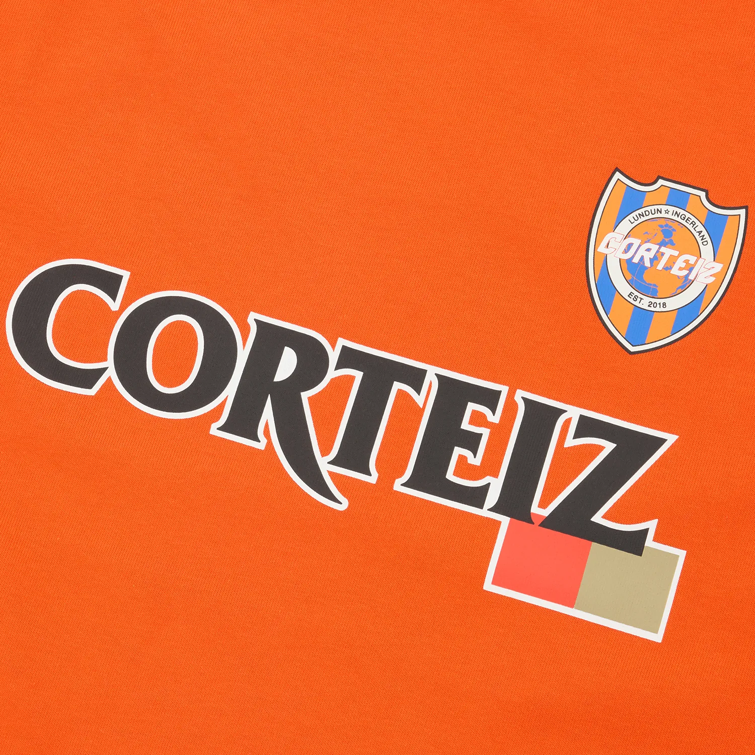 Corteiz Giapponese Cotton Jersey T-Shirt Orange 310g