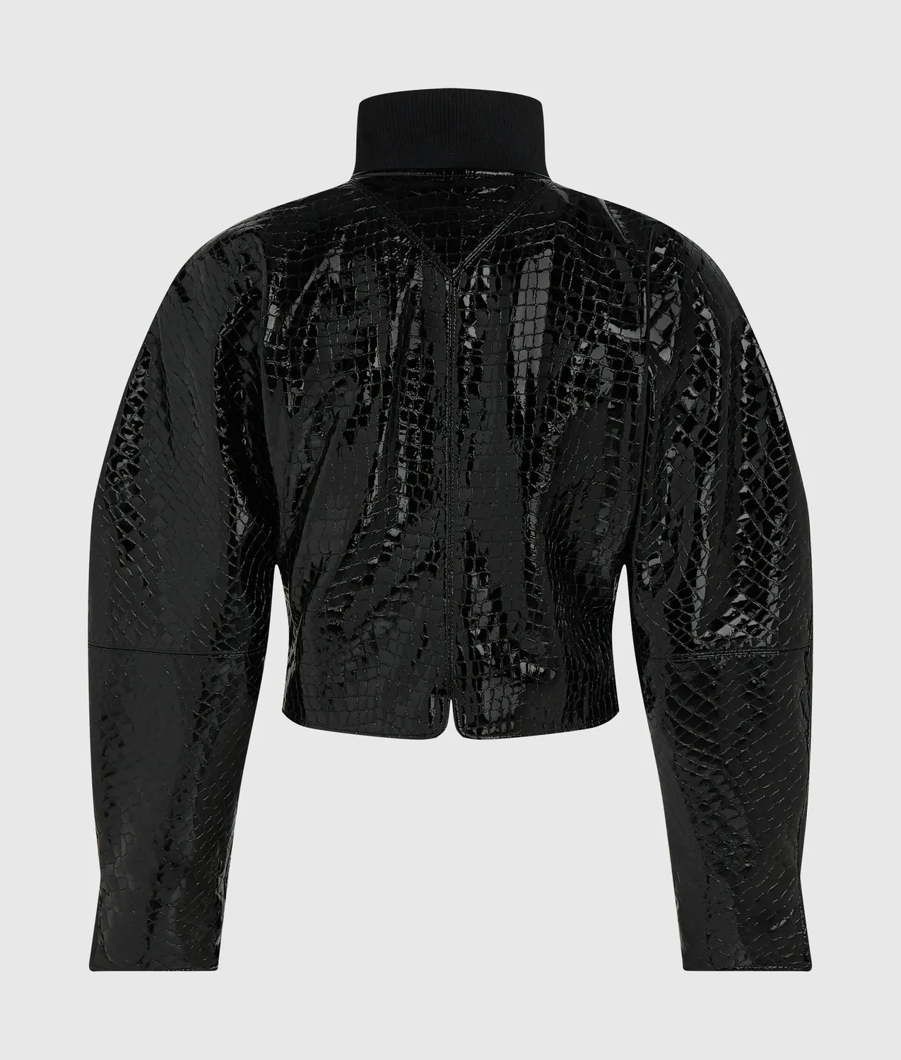 Karl Lagerfeld KL Studio Lederjacke Kroko Lammleder
