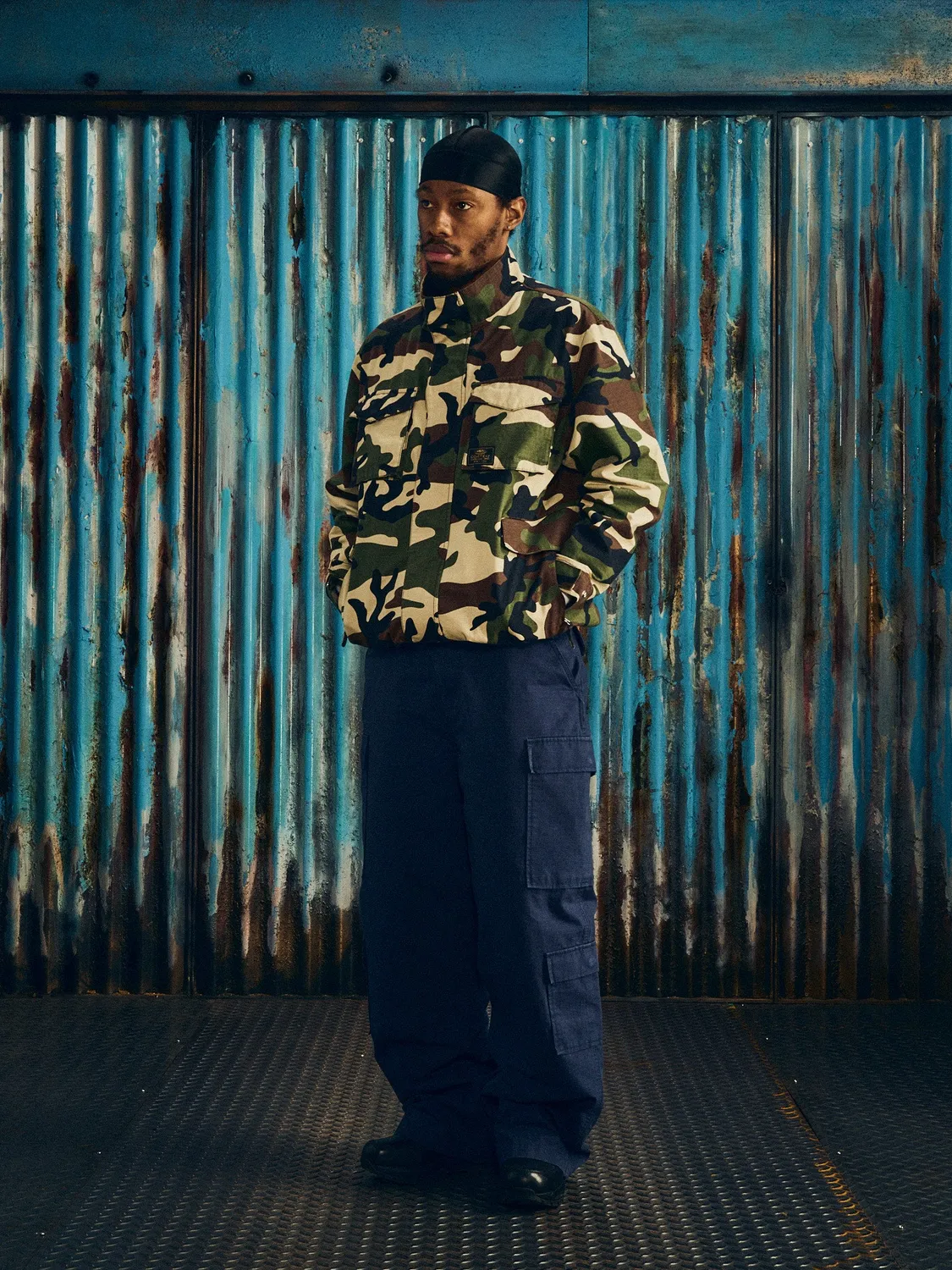 Corteiz Guerillaz Cargo Pant Navy Ripstop