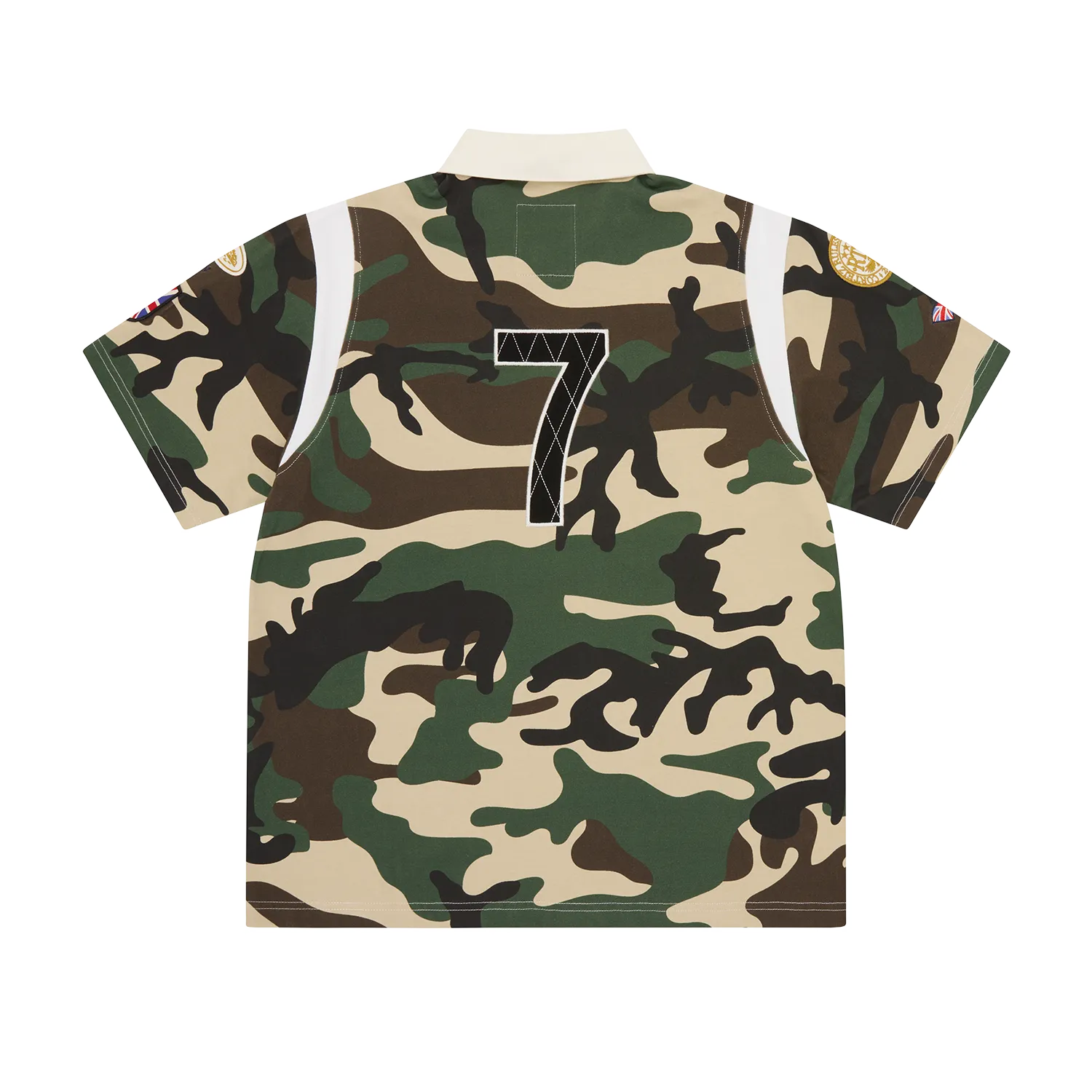 Corteiz Alpine Polo Shirt Poloshirt Bach Camo Baumwolle