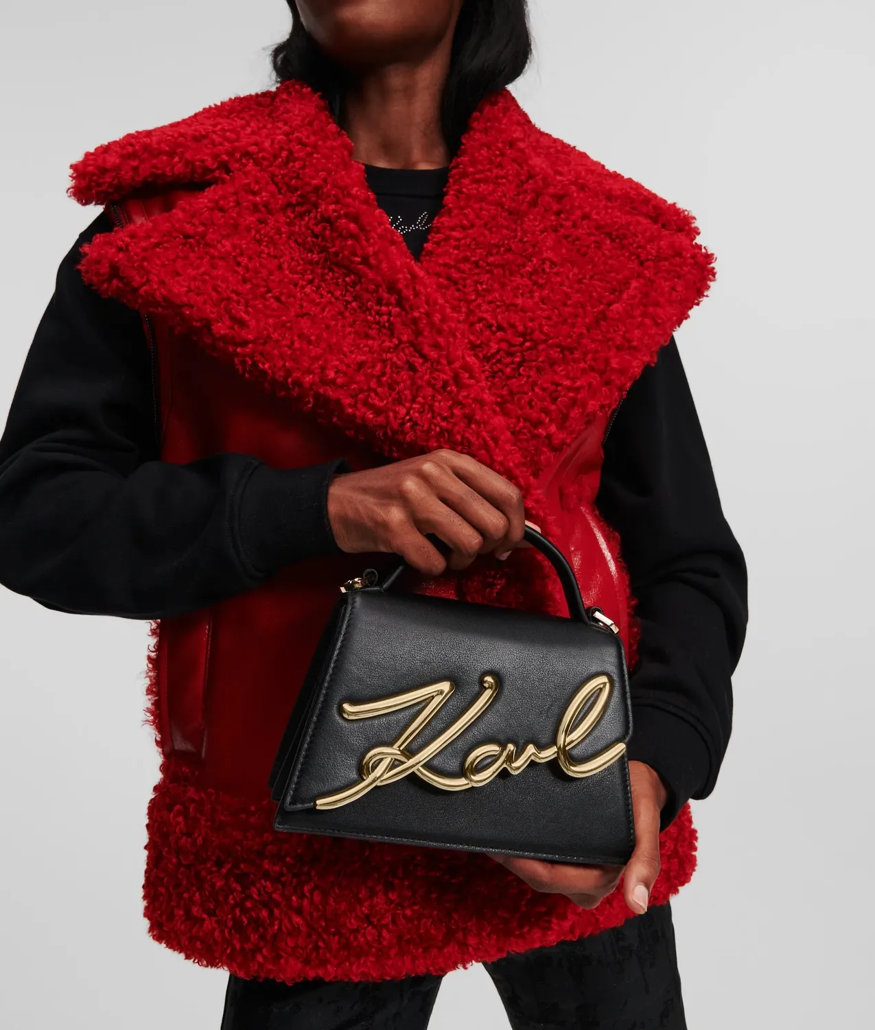 Karl Lagerfeld K/Signature Crossbody Tasche klein Leder