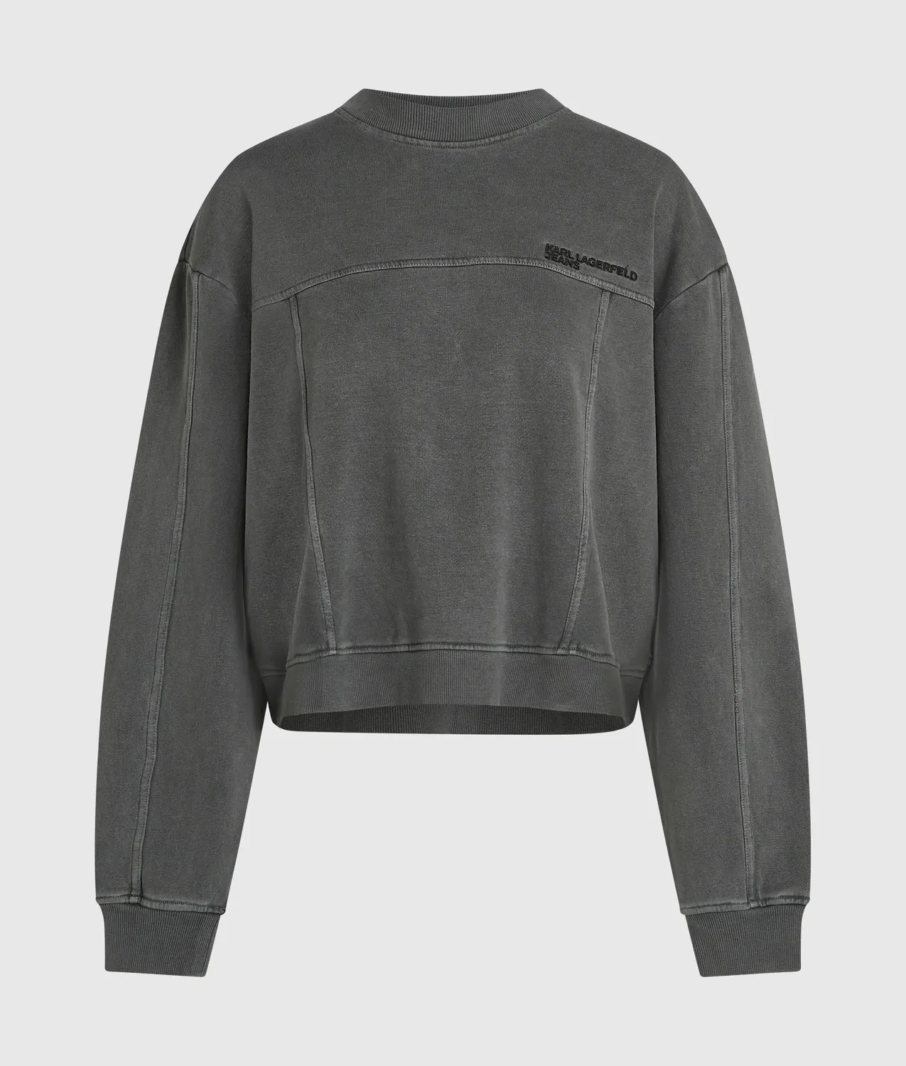 Karl Lagerfeld Jeans Boxy Washed Sweatshirt Wasch-Optik