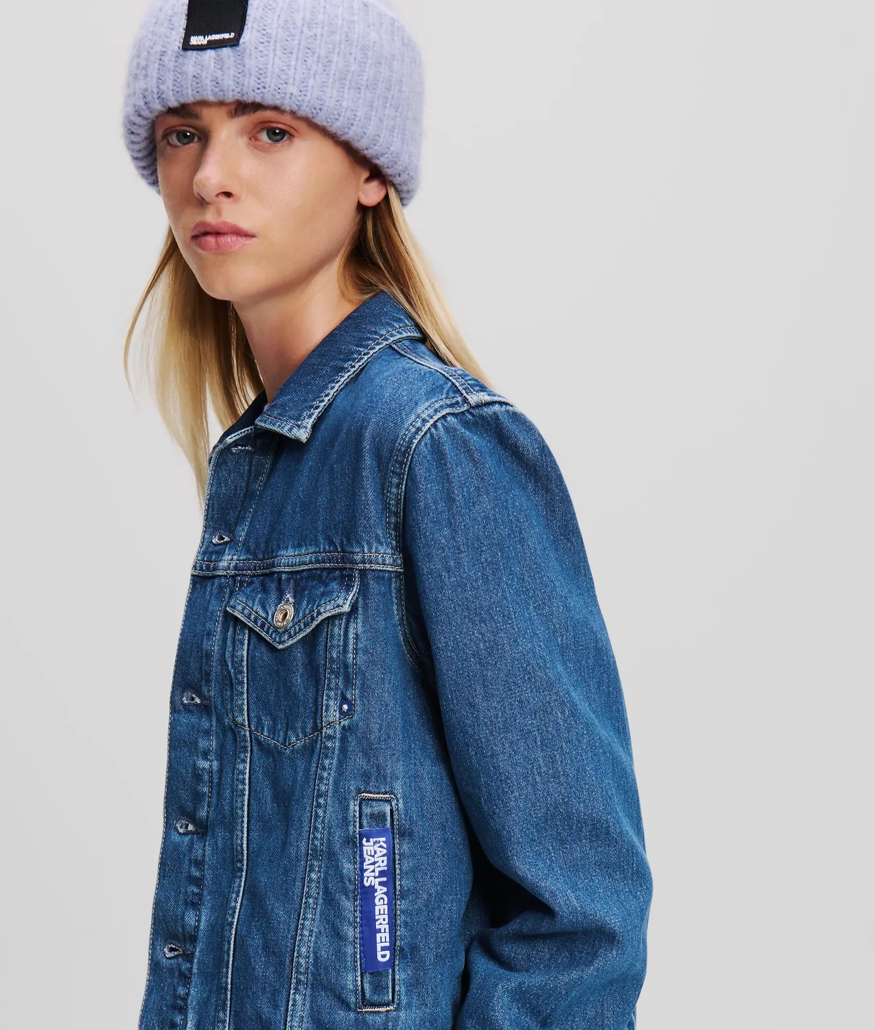 Karl Lagerfeld Regular-fit Jeansjacke Denim Damen blau