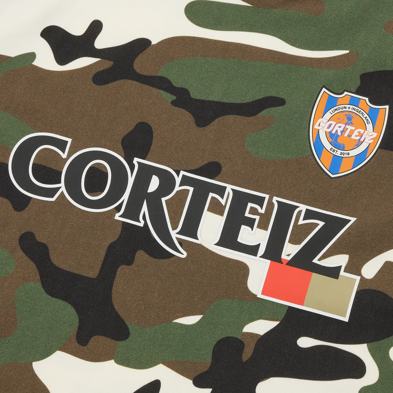 Corteiz Giapponese Jersey Woodland Camo Baumwolle