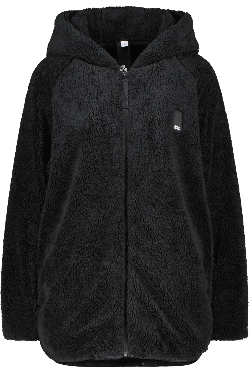 Alife & Kickin DominiqueAK T Teddyjacke Schwarz Damen Flausch