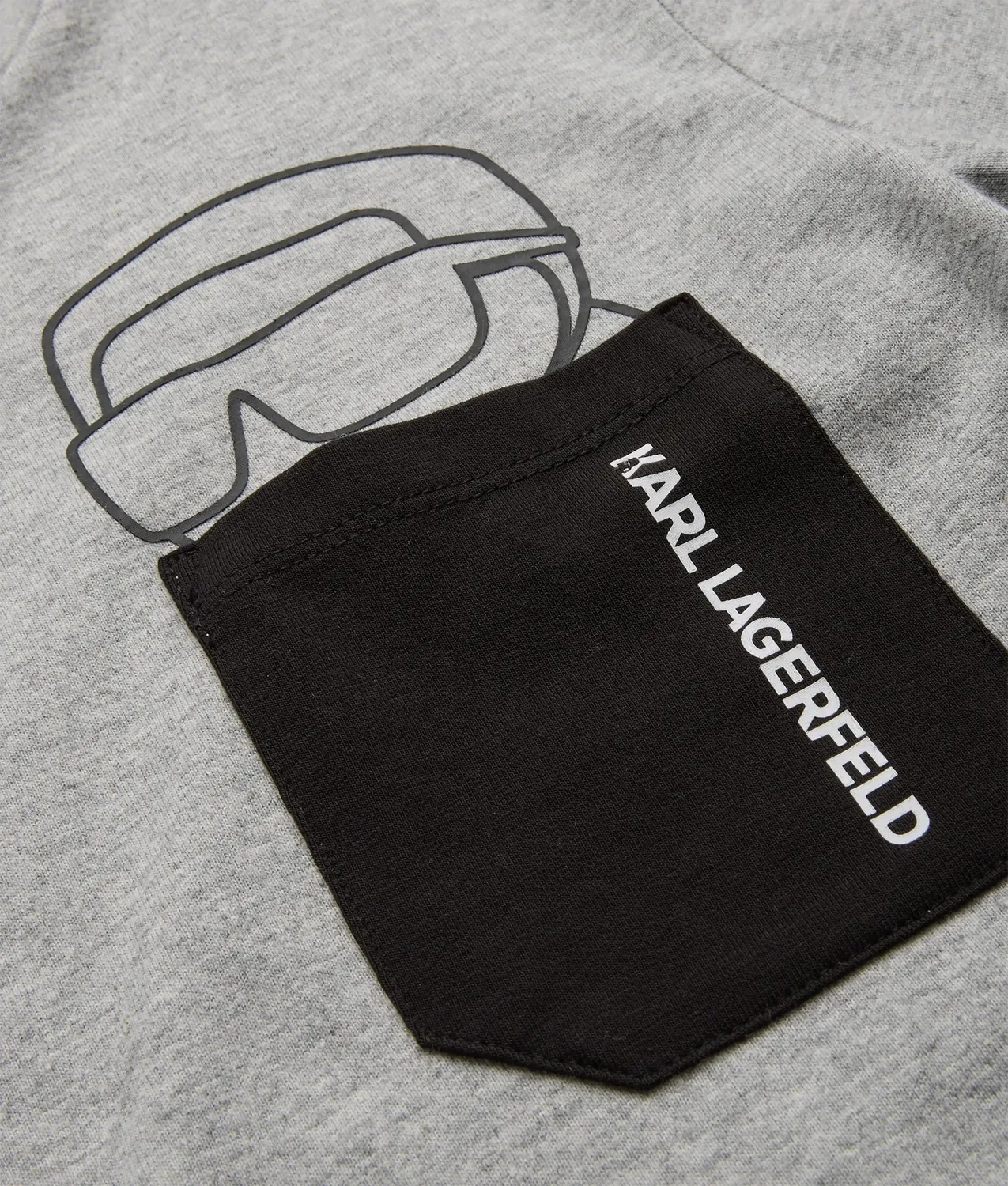 Karl Lagerfeld Ikon Pocket T-Shirt Jungen Weiß