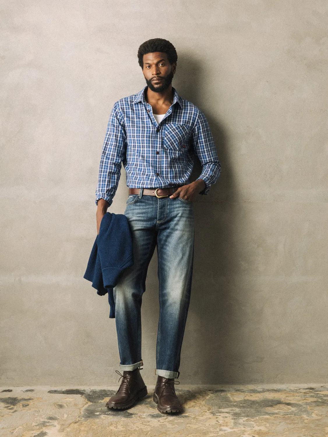 Mos Mosh Andrew Milano Selvedge Jeans Blue Denim
