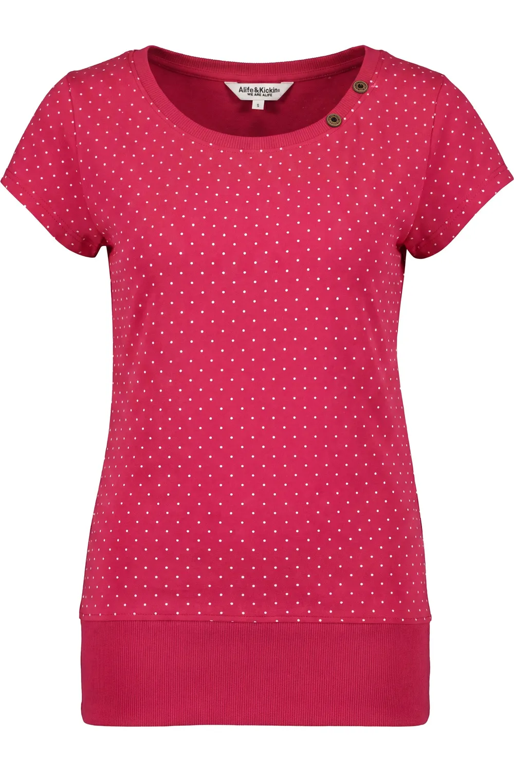 Alife & Kickin BirteAK P Shirt Damen Rot Baumwolle