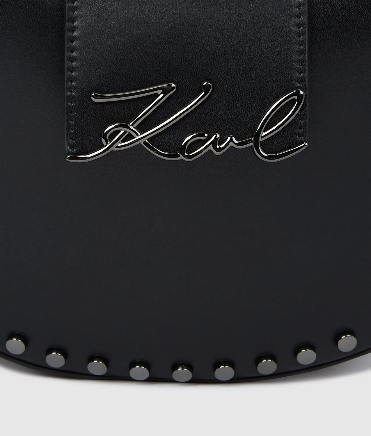 Karl Lagerfeld K/Signature Moon Bag Leder Nieten