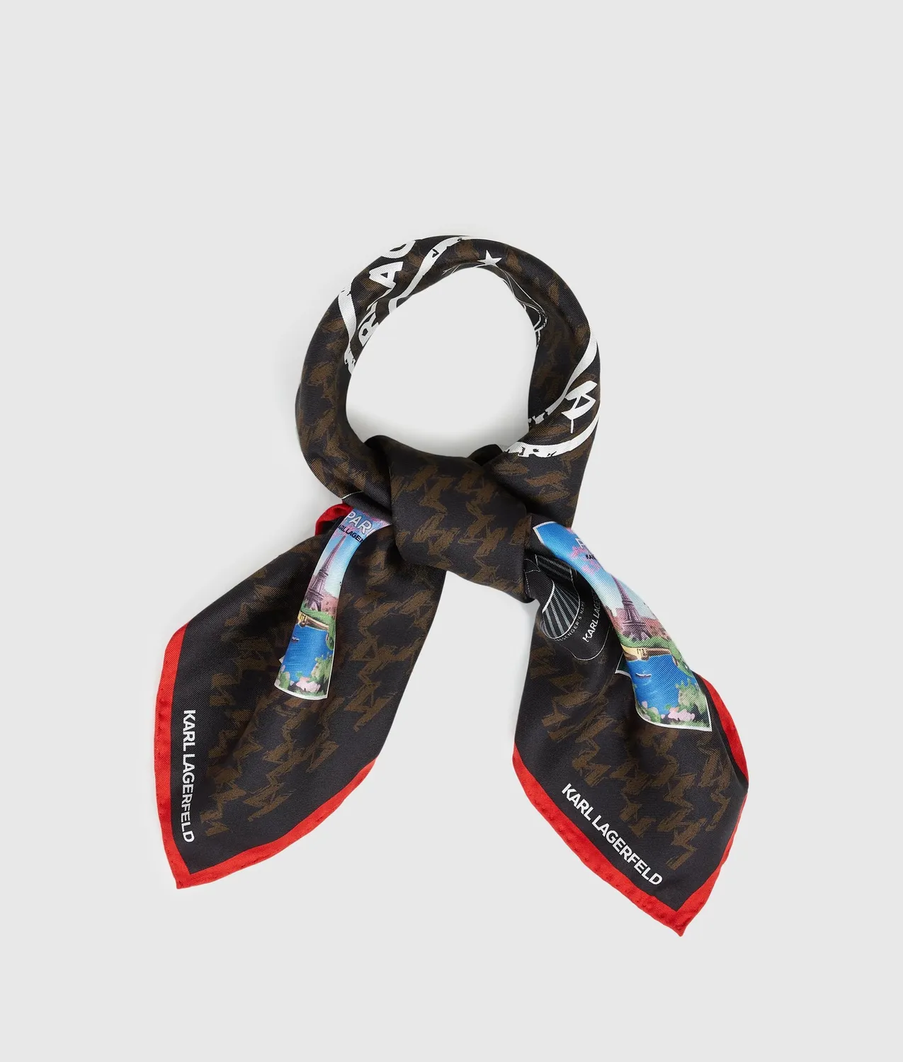 Karl Lagerfeld Ikon Monogram Seidenschal One Size